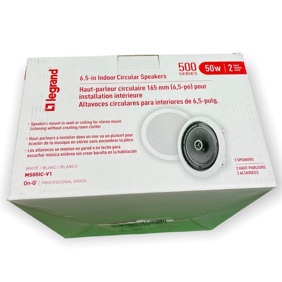 ON-Q 500 Series 6.5" in-Ceiling Speaker White (MS05IC-V1) - Picture 8 of 8